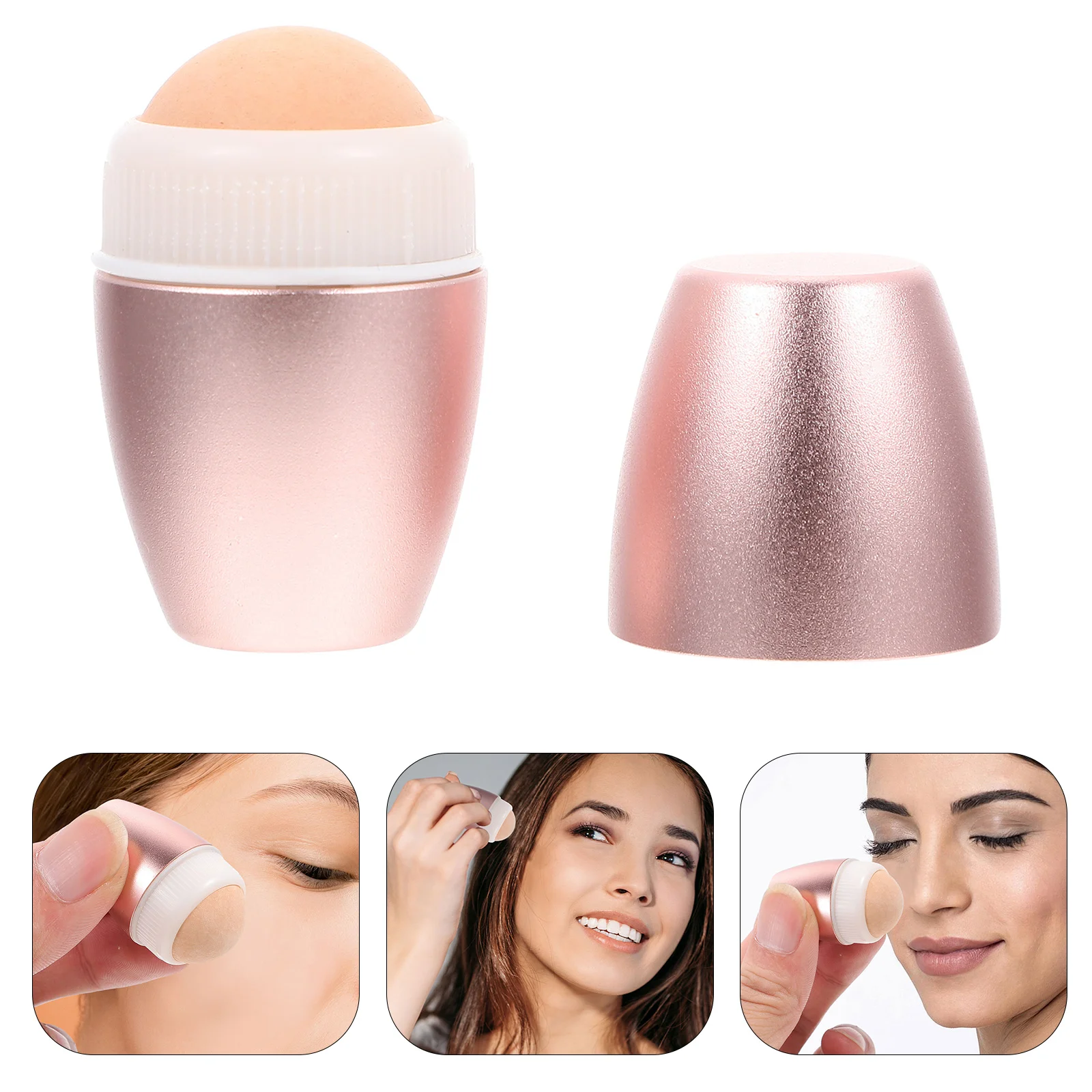 

Face Oil Absorbing Roller Volcanic Stone Facial Skin Deoiling Product for