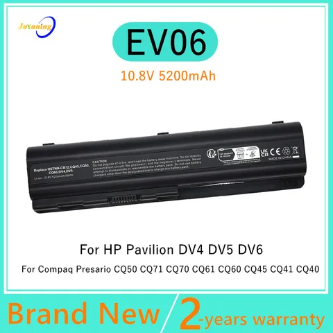 Аккумулятор для ноутбука EV06 для HP Pavilion DV4 DV5 DV6 G50 G61 G60 G71 для Presario CQ40 CQ41 CQ45 CQ50 CQ60 CQ61 CQ61z CQ70 CQ71