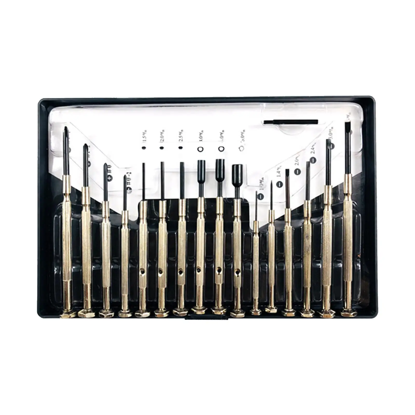 

16 Pieces Precision Screwdriver Set Multifunctional Nutdriver Glasses Screwdriver for Electronics Watch Eyeglasses Watches PC