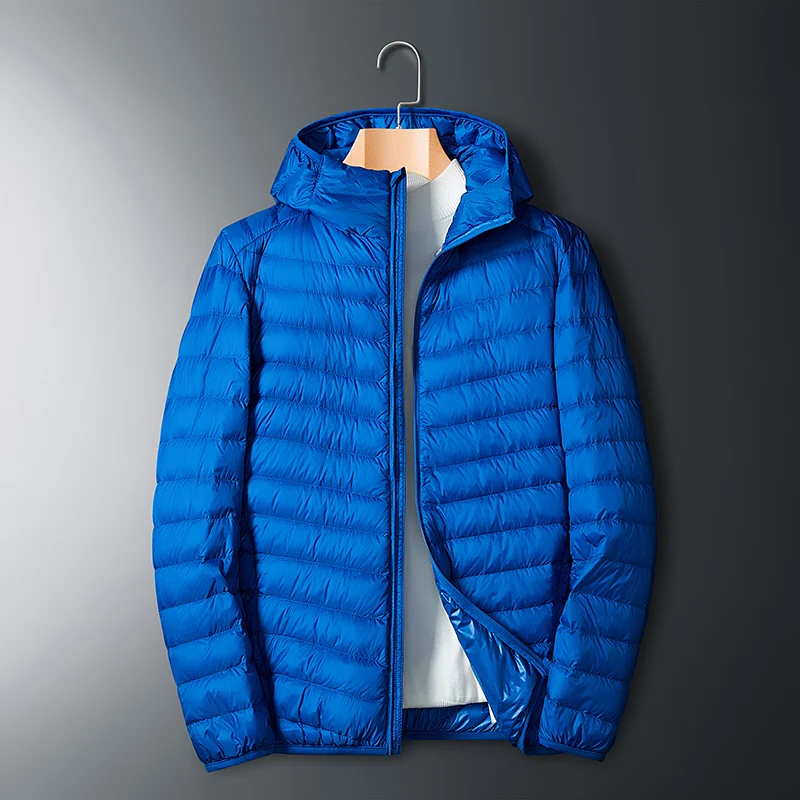 Jacket White Duck Down Jackets Man Winter Autumn Men Hooded Ultra Light Down Jackets Warm Outwear Coat Parkas Outdoors  Coats