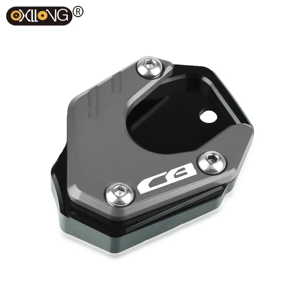 CNC Kickstand Foot Side Stand Extension Pad Support Plate FOR HONDA CBR500R CB500F CB500X CB125R CB300R CB400X CBR650R CB650R images - 6
