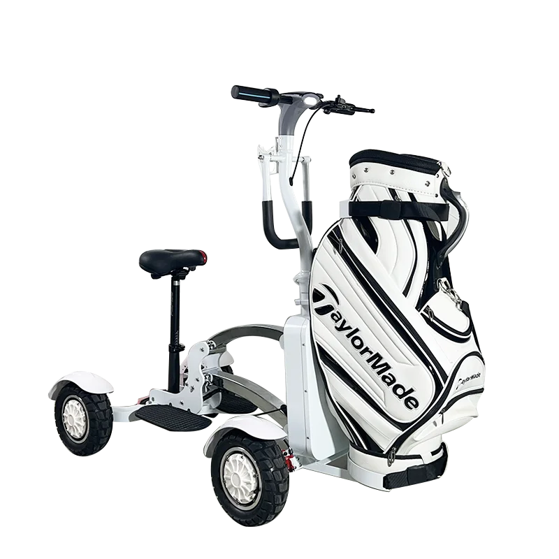 Cart Mobility Scooter White 10 Inch Tire 4 Wheels Skateboard Electric Removable Battery Golf Scooter