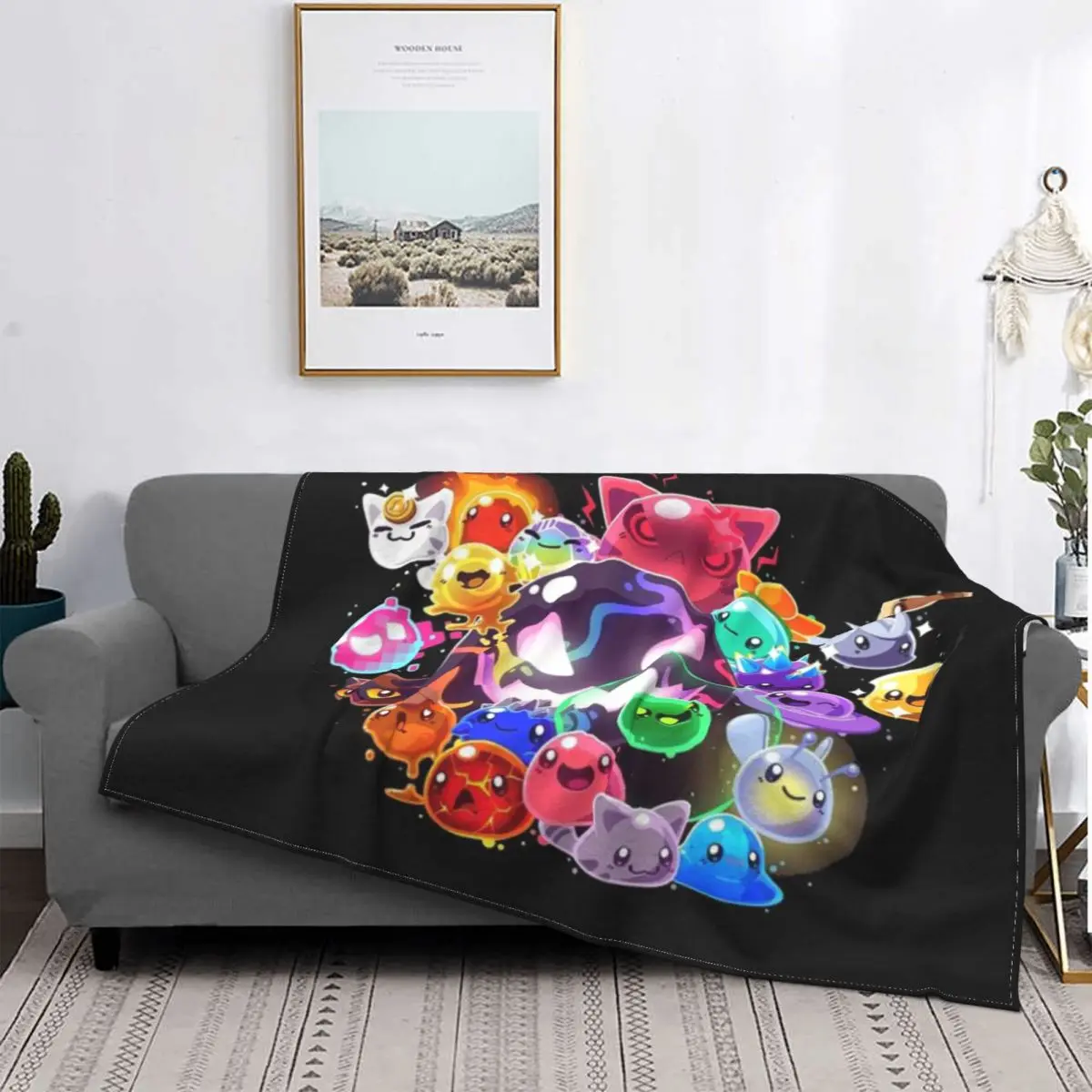 Слайм дьявол беруба Монстр ультра-мягкое Флисовое одеяло