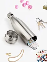 750ml Safe Water Bottle Stainless Steel Cola Bottle Vacuum Flask with Secret Stash Space Portable Cycling Sport Bottles Thermos