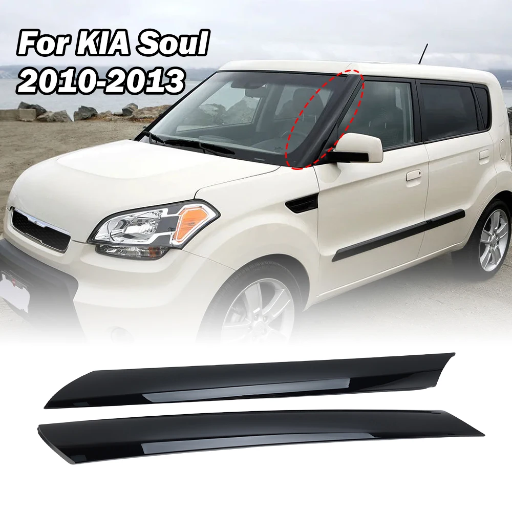 Накладка на стойку лобового стекла внешний молдинг для KIA Soul 2010-2013 гг. Стайлинг из