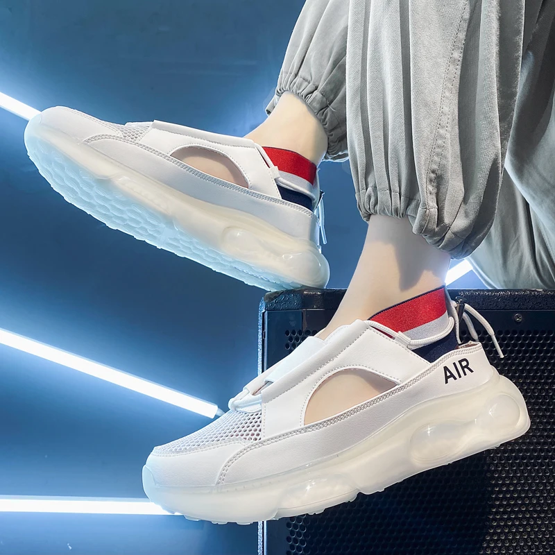 

Fashion men's sandals Summer soft sandals Outdoor anti slip damping men's casual sandals High quality microfiber leather sandals