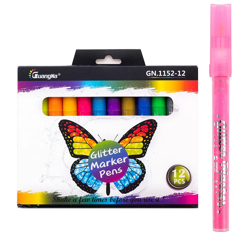 Bright Sparkling Color Metallic Marker Water Paint Gold Meta