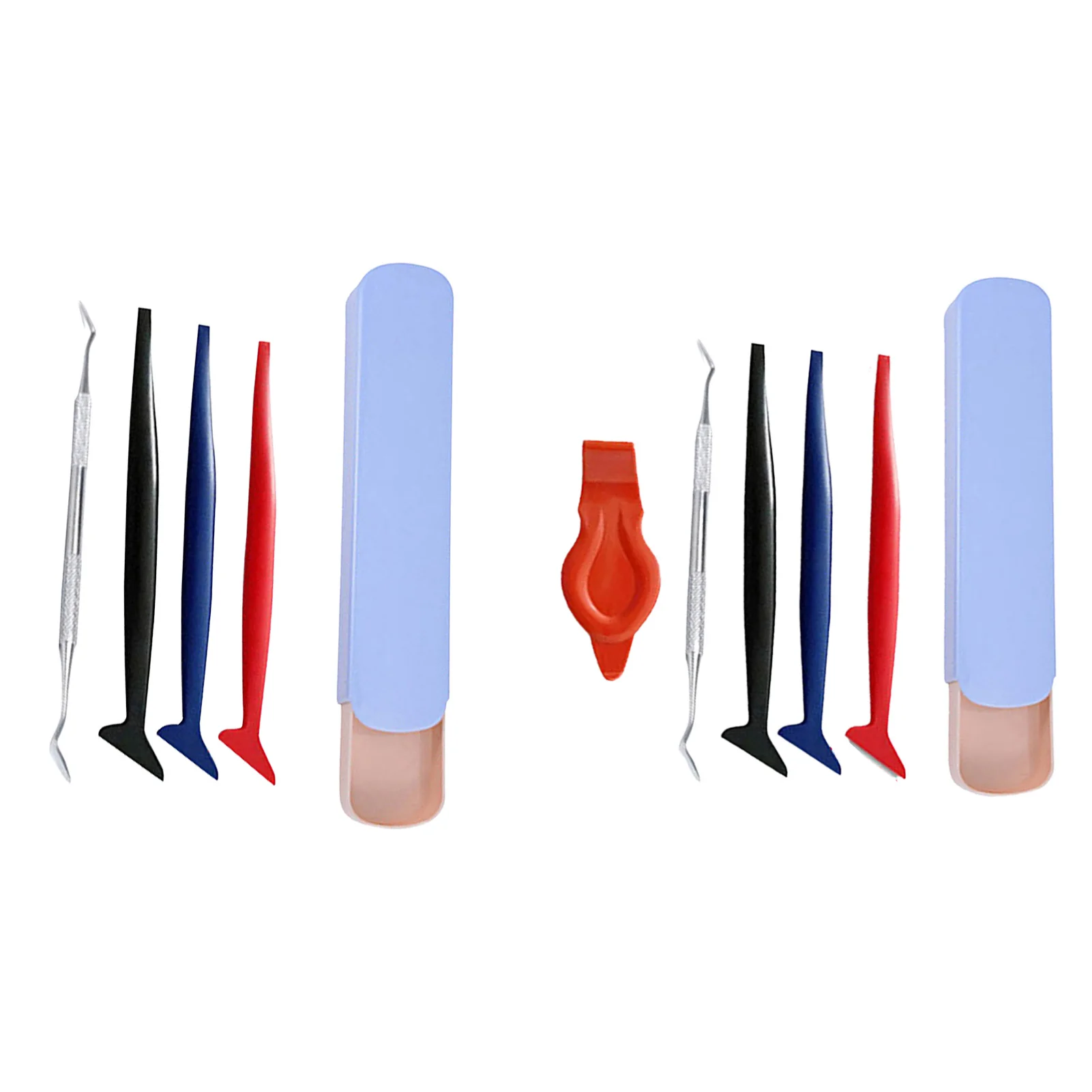 

Practical Vehicle Film Wrap Tool Kit Edge Film Trimming Tools Rubber Scraper for Car Film Sealing Filling Arc Groove Coating