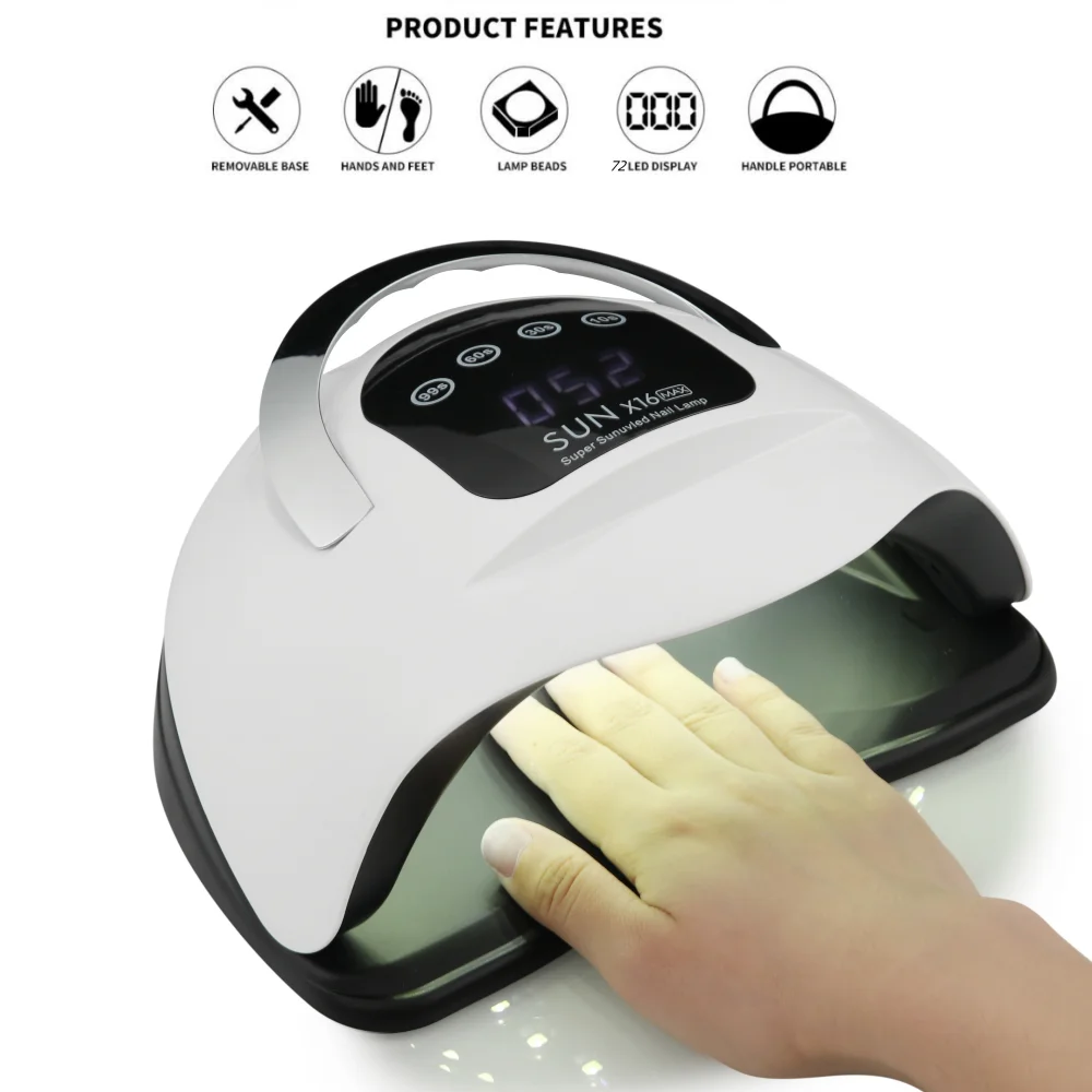 

TFSCLOIN 2023 New Portable Nail Lamp Phototherapy Machine 320W 72 Beads UVLED with Mobile Phone Stand Nail Lamp