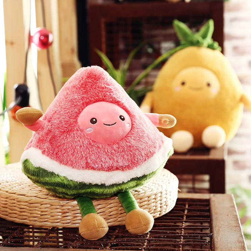 

Креативная имитация фруктов арбуз яблоко ананас мягкая подушка Ленивый подарок на день рождения Детские плюшевые игрушки