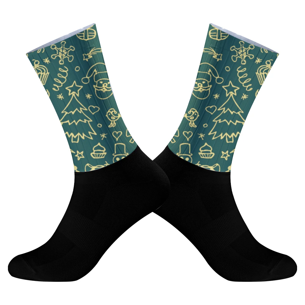 Нескользящие бесшовные силиконовые носки Pro Team дышащие новинка 2024 летние