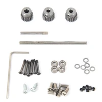 metal transmission gearbox steel gear set for wpl c14 c24 b14 b24 b16 b36 mn d90 d99 mn99s rc car upgrade parts