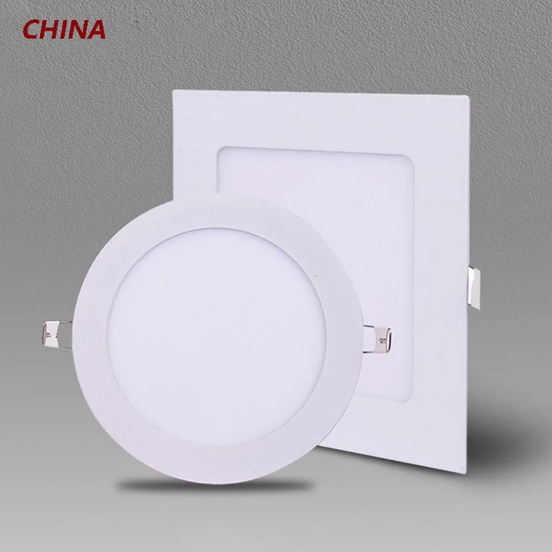 

High Brightness Embedded LED Panel Light Ultra-Thin Square Round Panel Light Manufacturers Direct Household Commercial