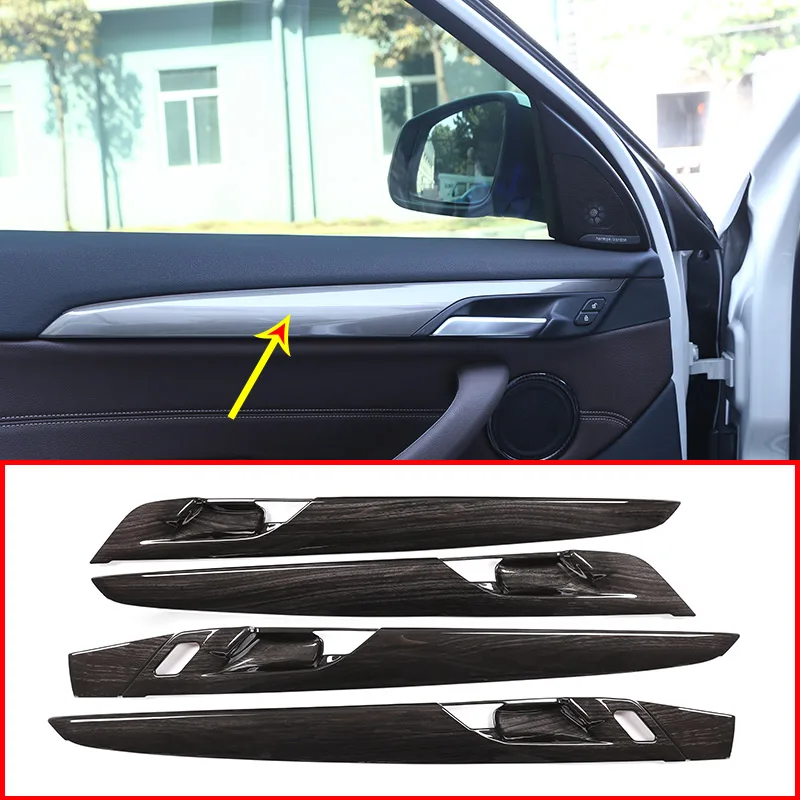 

4 Style ABS Car Interior Door Panel Cover Trim For BMW X1 X2 F47 F48 2016-2021 Accessories 4pcs