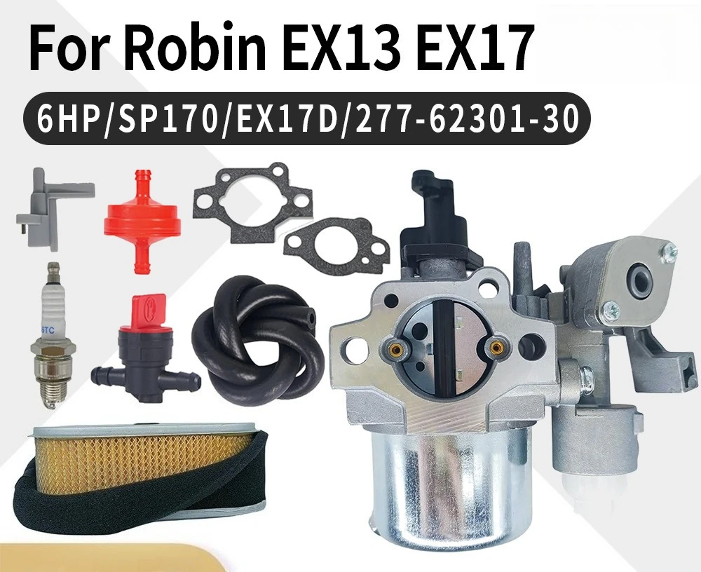 Фото Карбюратор для замены на двигателях Robin EX13 EX17 6HP SP170 EX17D, артикул 277-62301-30 №1