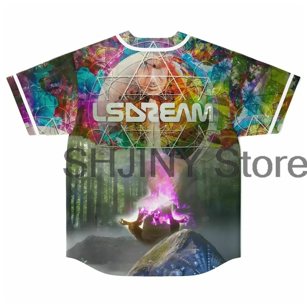 Lsdream Peace Love Wubz Джерси бейсбольная куртка рубашки унисекс футболка с коротким