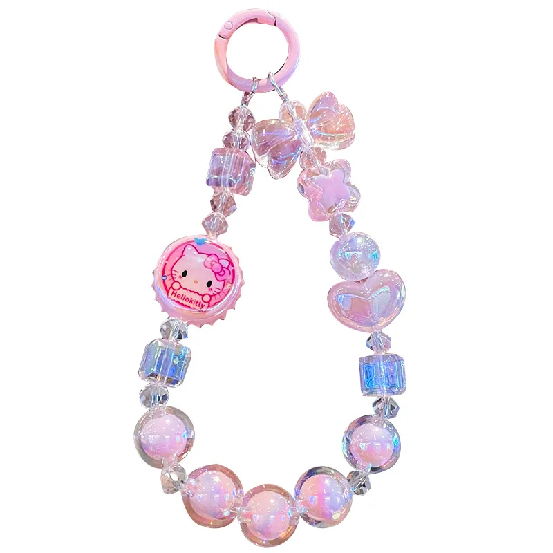 Hellokitty Cinnamoroll телефонная цепочка из бисера рюкзак кулон ремешок для мобильного