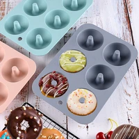 silicone donut mold non stick chocolate cake mold diy baking mold pastry bread silicone mold cake decoration tools donuts maker
