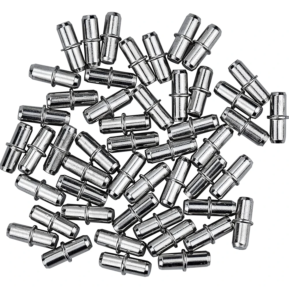

Bracket Shelf Support Pegs Sturdy 50pcs Plated Pins 5x16mm Durable Easy Installion For Cabinet Furniture Closet