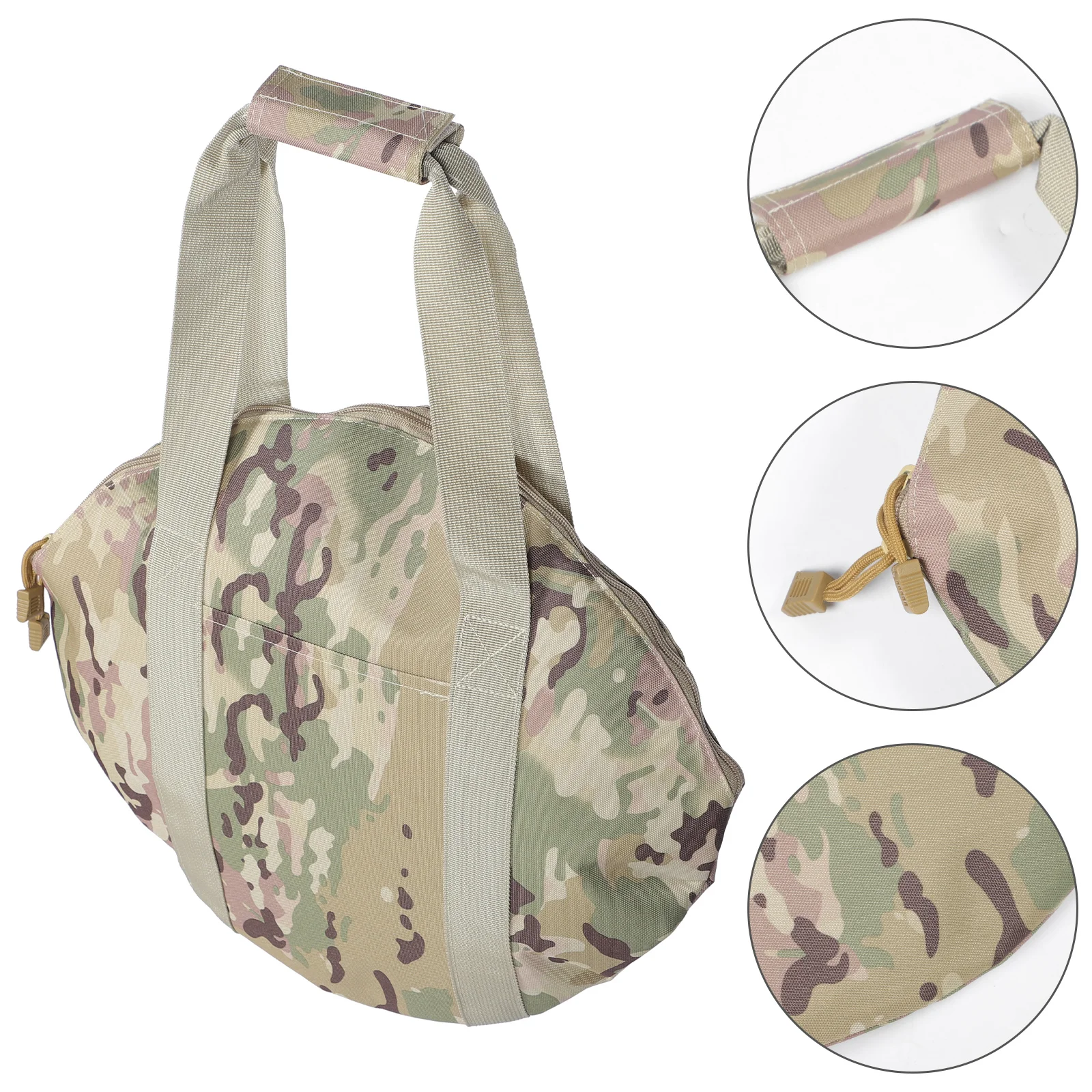 

Cast Iron Tote Organizer Bag Pouch Camping Accessory Portable Frying Pan Outdoor Storage Container