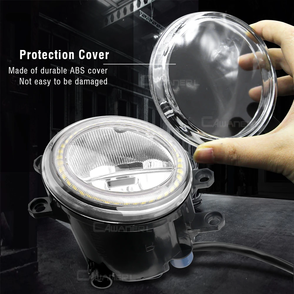 Фото 2 X передние светодиодные противотуманные фары + дневные ходовые огни Angel Eye DRL 30W H11 для Toyota Tundra 2014 2015 2016 2017 2018 2019 №4