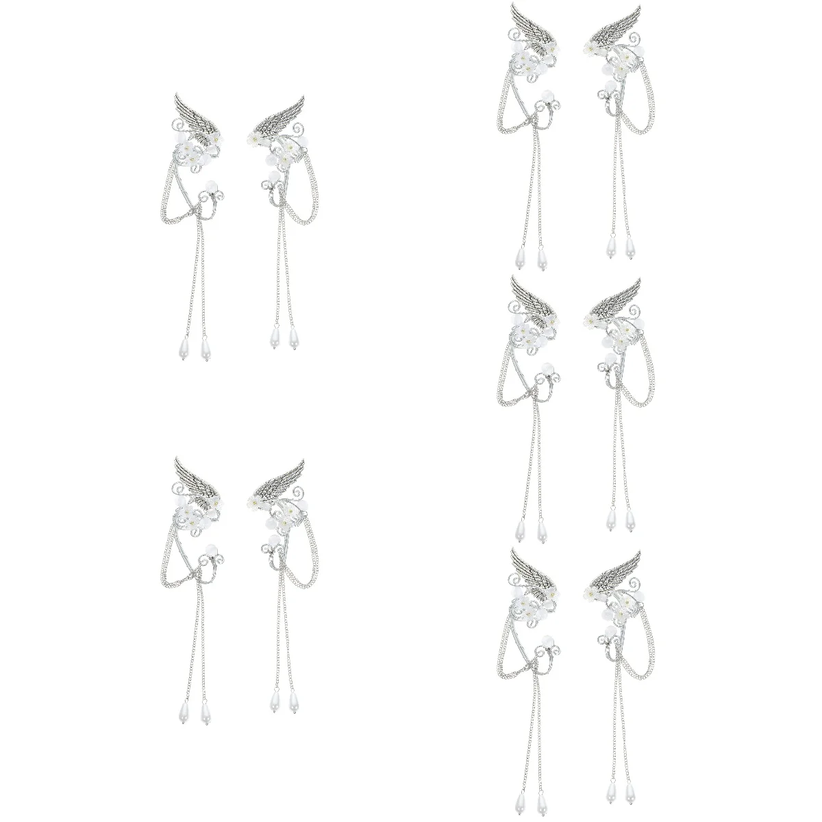 

Женские зажимы для ушей Elf, бриллиантовые манжеты без сережек