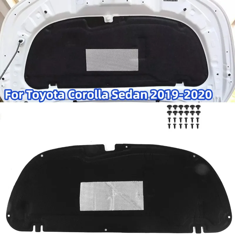 

Car Front Hood Insulation Pad Engine Noise Insulation Heat Sound Insulation Pad For Toyota Corolla Sedan 2019-2020