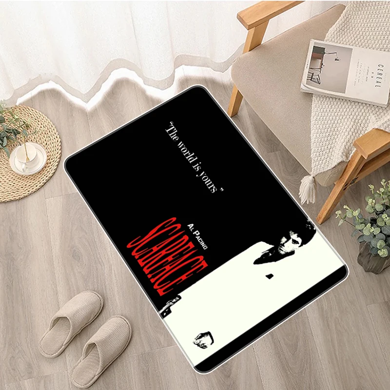 

Scarface Bedroom Carpet Entrance Door Mat Rugs Kitchen the Rug Home Hallway Living Room Foot Bathroom Doormat Lounge For Mats