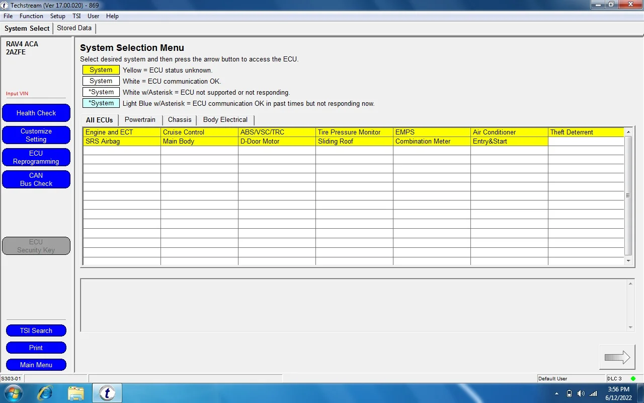 Инструмент-сканер для диагностического устройства Toyota OTC IT3 Techstream V18.00.008