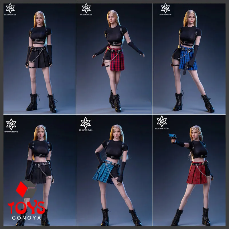 

3STOYS 3S045 1/6 Female Handsome T-shirt Skirt Clothes Accessories Set Fit 12'' TBL S12D Big Bust Suntan Action Figure Body