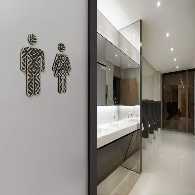 Туалет/Лоо/ванная комната/комната отдыха/Искусственная настенная вывеска