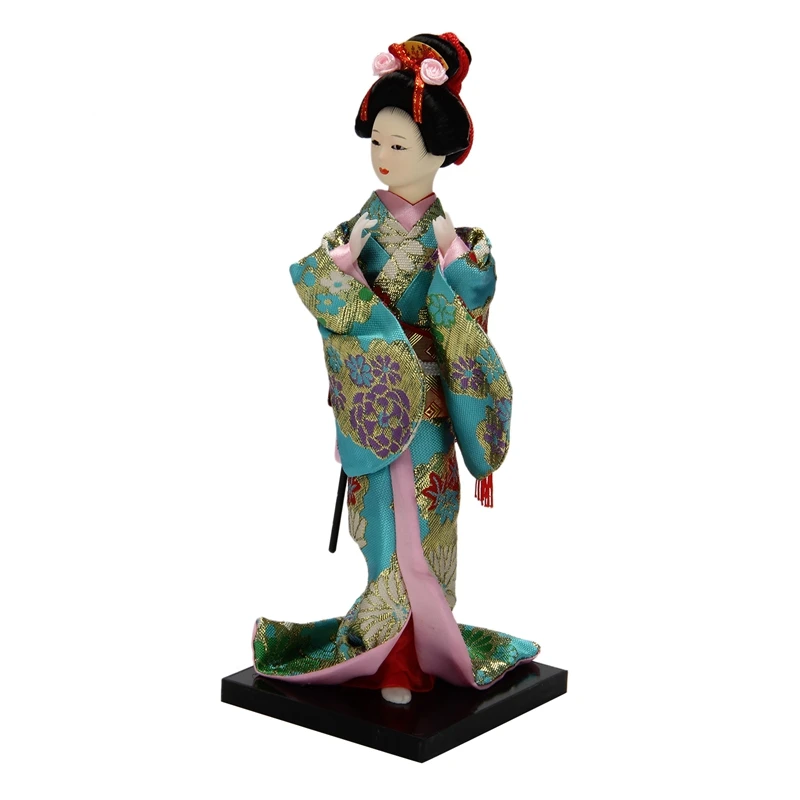 

Japanese Folk Geisha Dolls Kimono Dolls Handmade Silk Folk Crafts Statue Decor Hobbies Display Ornaments Collection