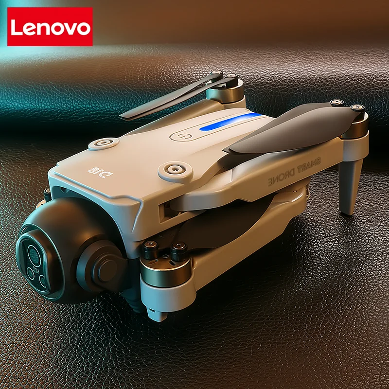 Фото Дрон Lenovo D18 8K с двойной HD-камерой, интеллектуальным обходом препятствий, бесщеточным двигателем, Wi-Fi, GPS и пультом управления с экраном №2