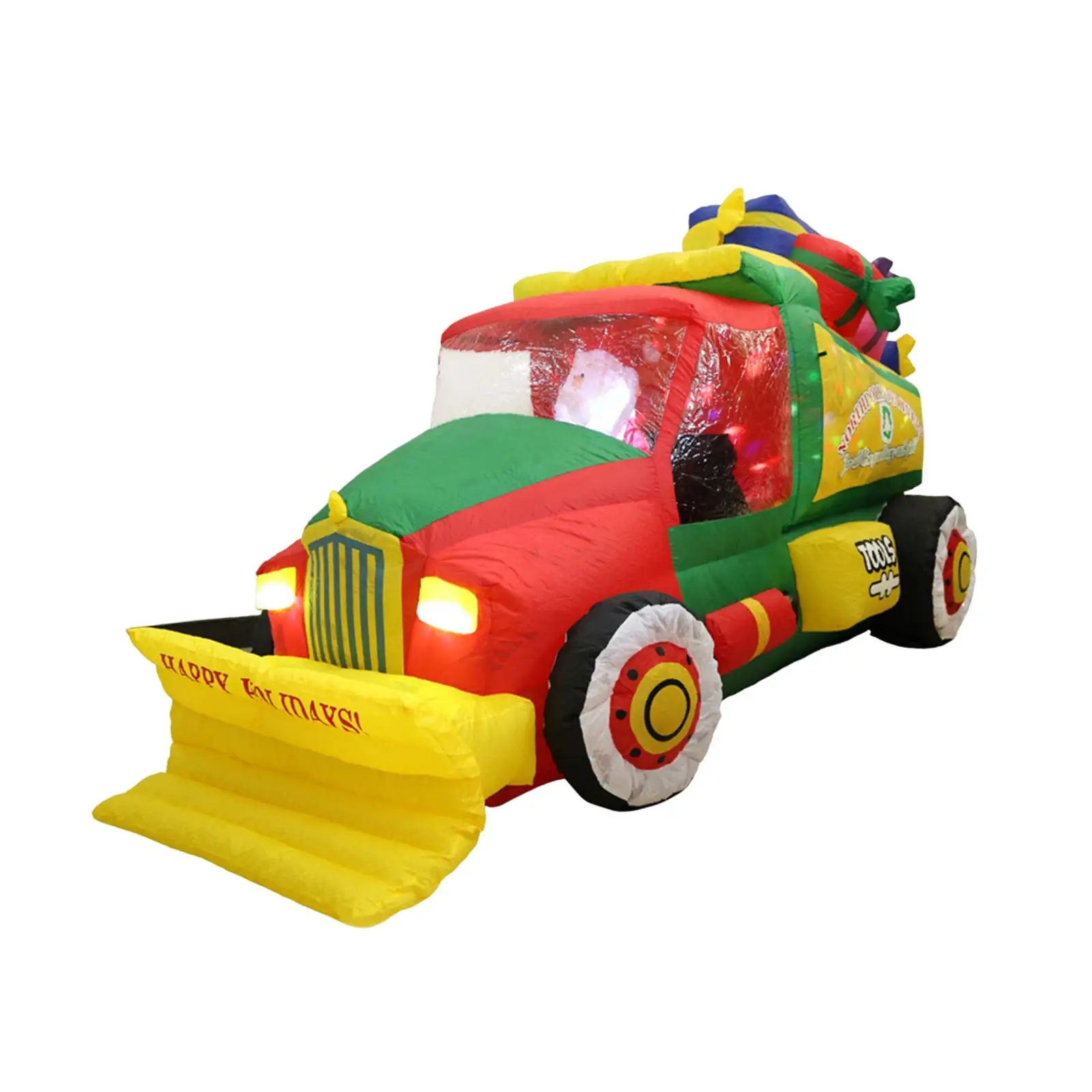 Inflatable Snow Plow Xmas Cute Outdoor Decorations Ornaments for Backyard