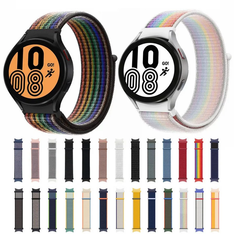 Нейлоновый ремешок для часов Samsung Galaxy без застежки спортивный браслет