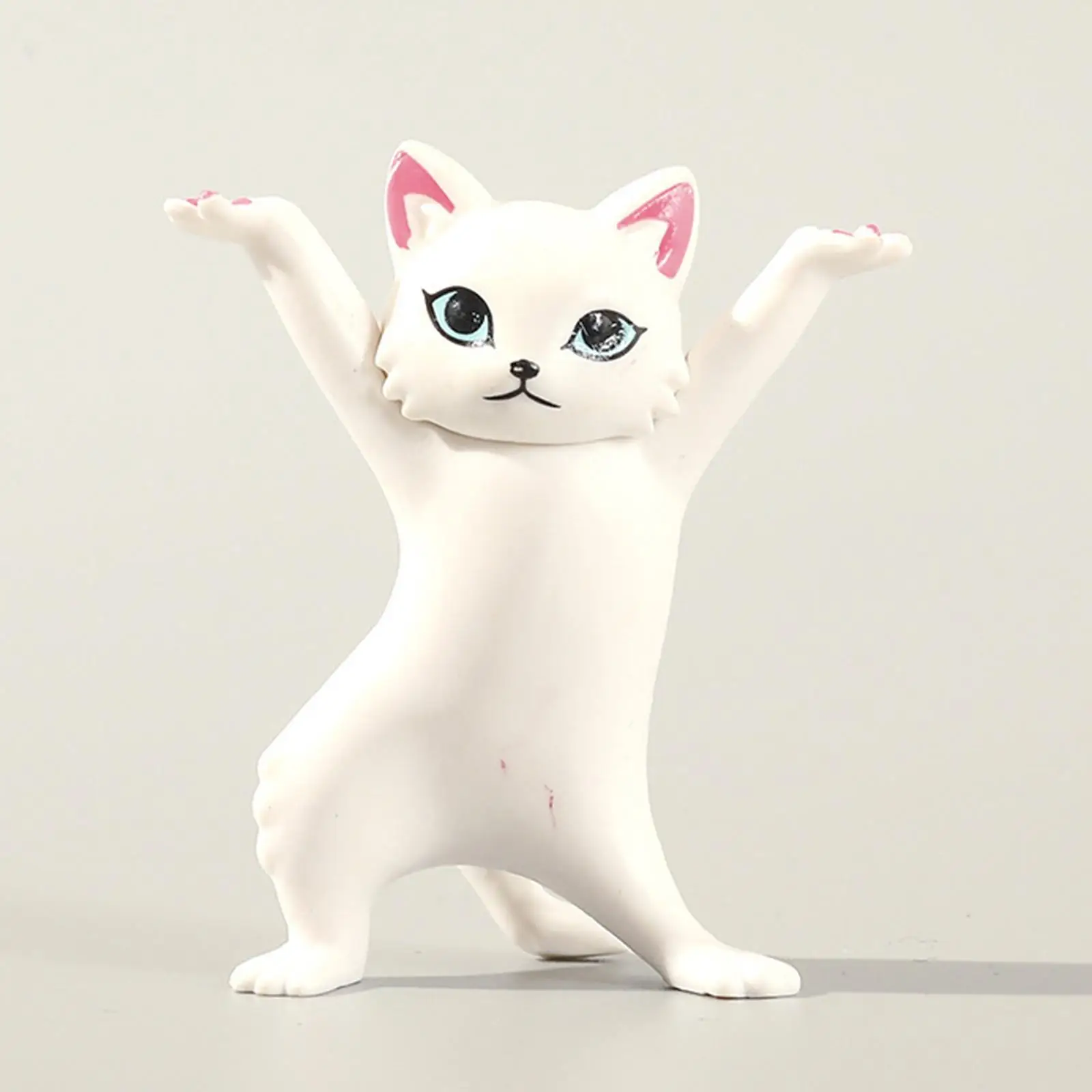 

6x Cat Funny Toy Statue Ornament Desktop Collectible Animal Home Desk Decors
