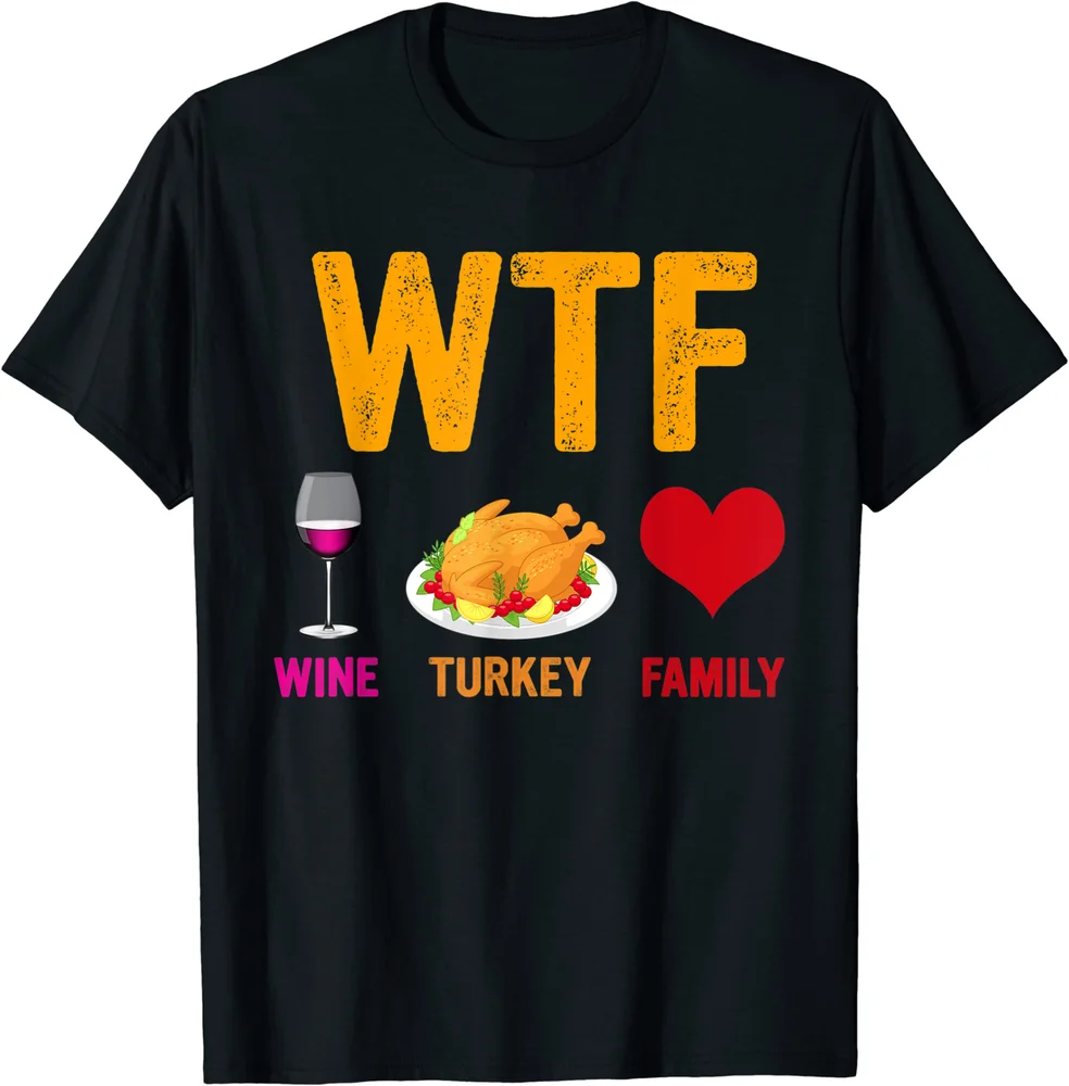 Wtf винная Турция семейная рубашка женская футболка
