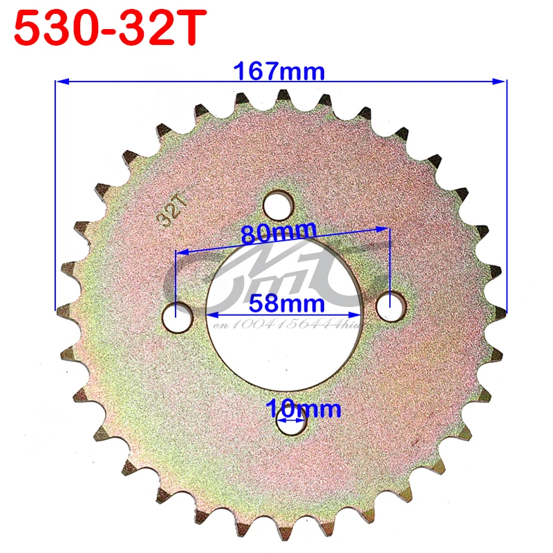 

motorcycle scooter drive gear 530 big sprocket 32T sprockets