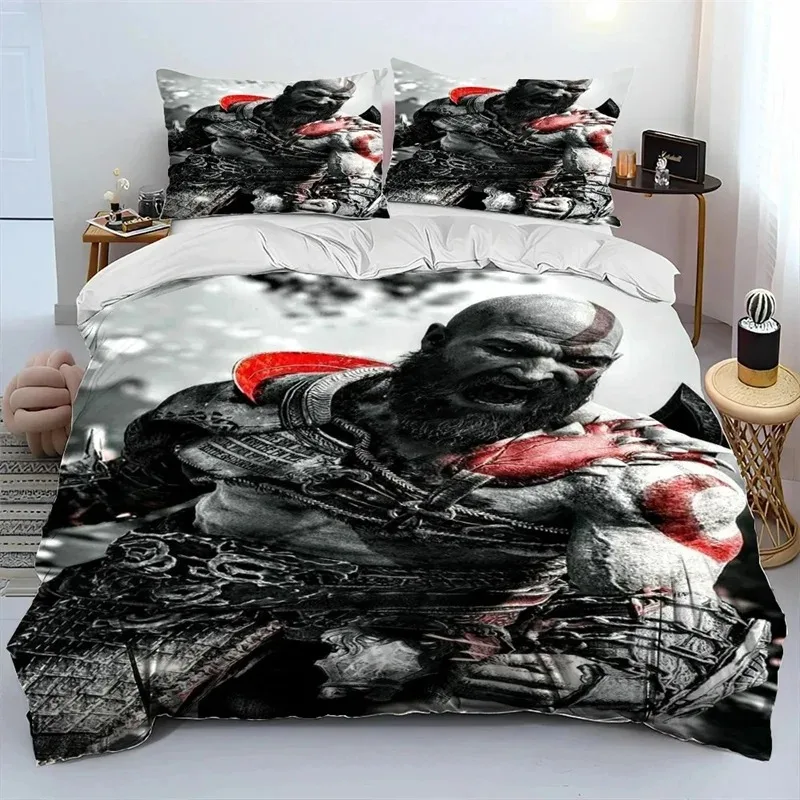 God of War Game Gamers Kratos Bedding Sets exquisite bed supplies set duvet cover comforter luxury birthday gift