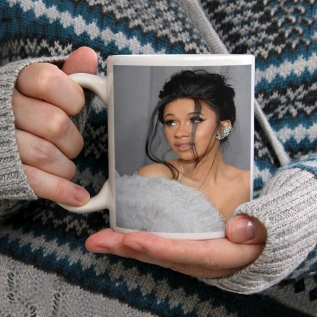 Американская Стандартная керамическая чашка в стиле хип-хоп певица Карди б для