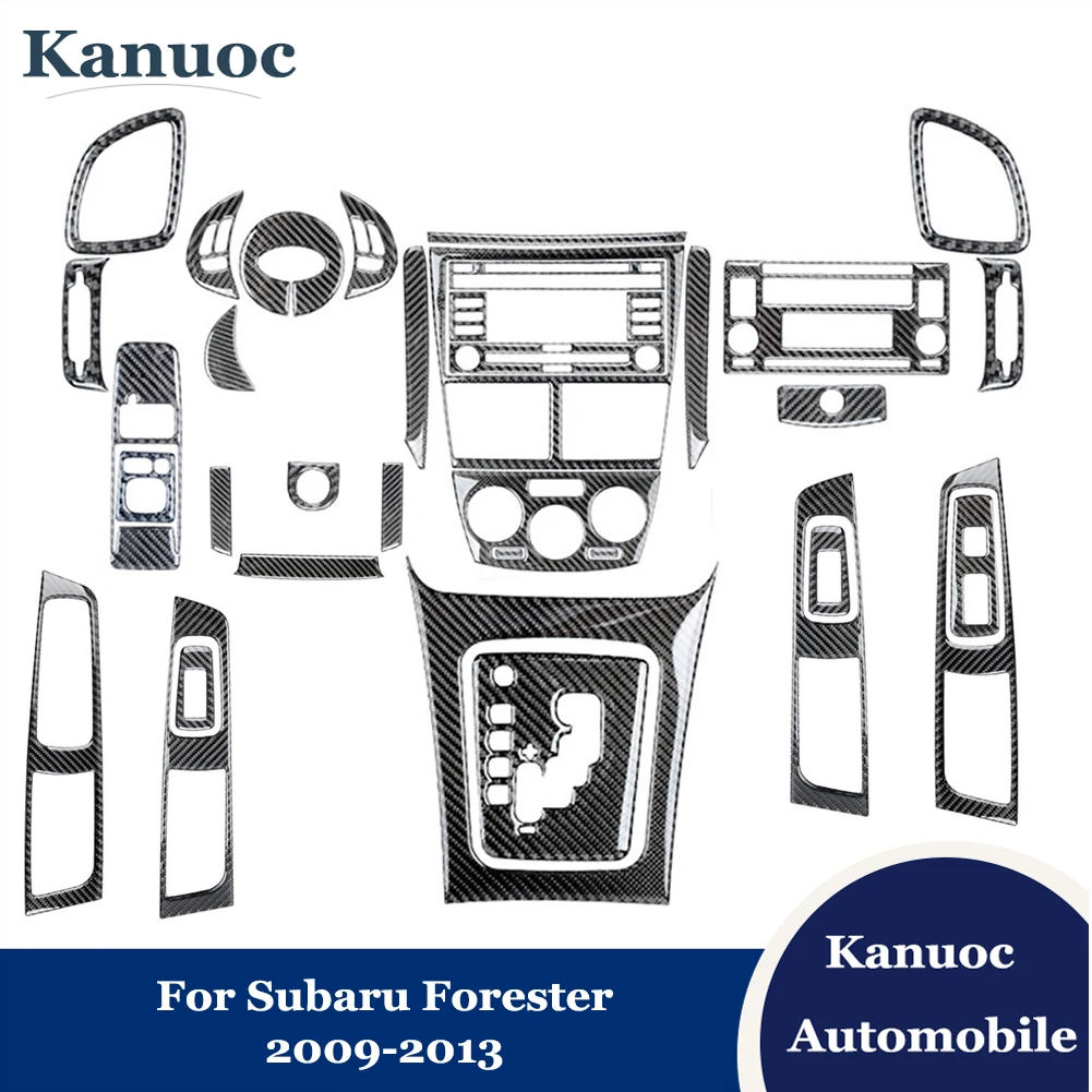 Черные автомобильные наклейки из углеродного волокна для Subaru Forester 2009 2010 2011 2012 2013
