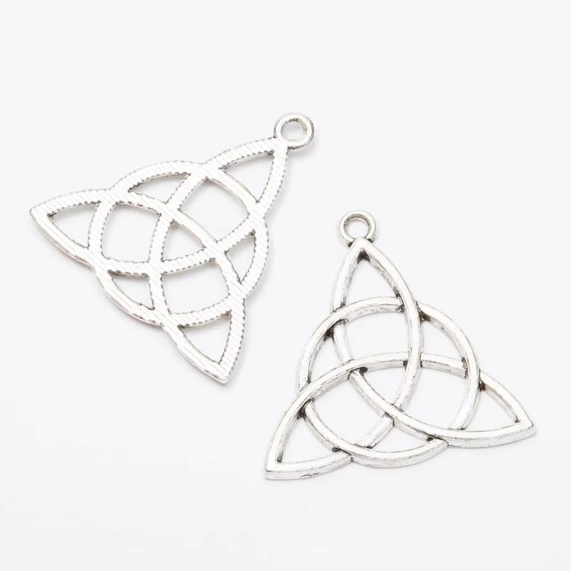 50 шт. 29*30 мм модный женский бутик античная бронза круглая полая треугольная