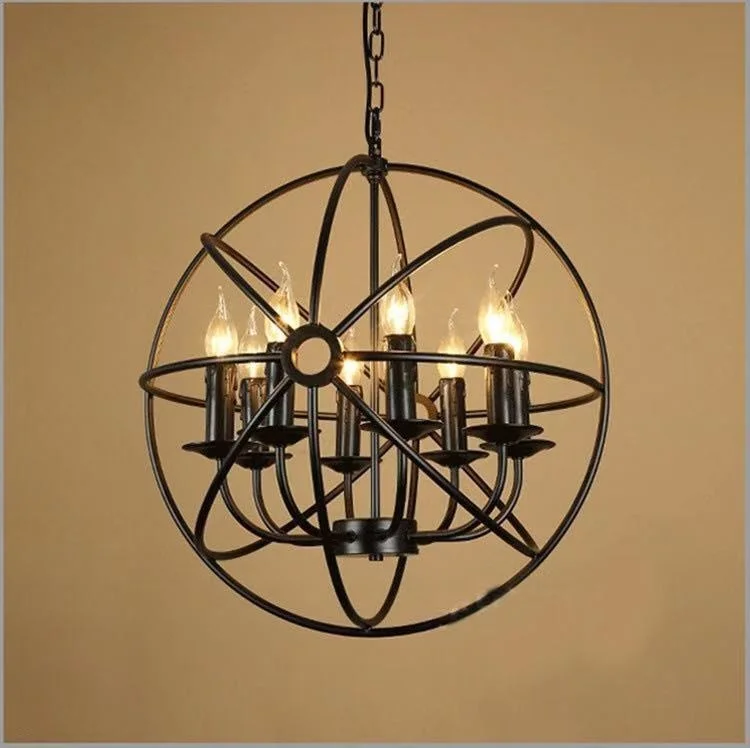 

hanging globe lamps nordic led crystal salle a manger black iron wire light ceiling led design lamp iron cage