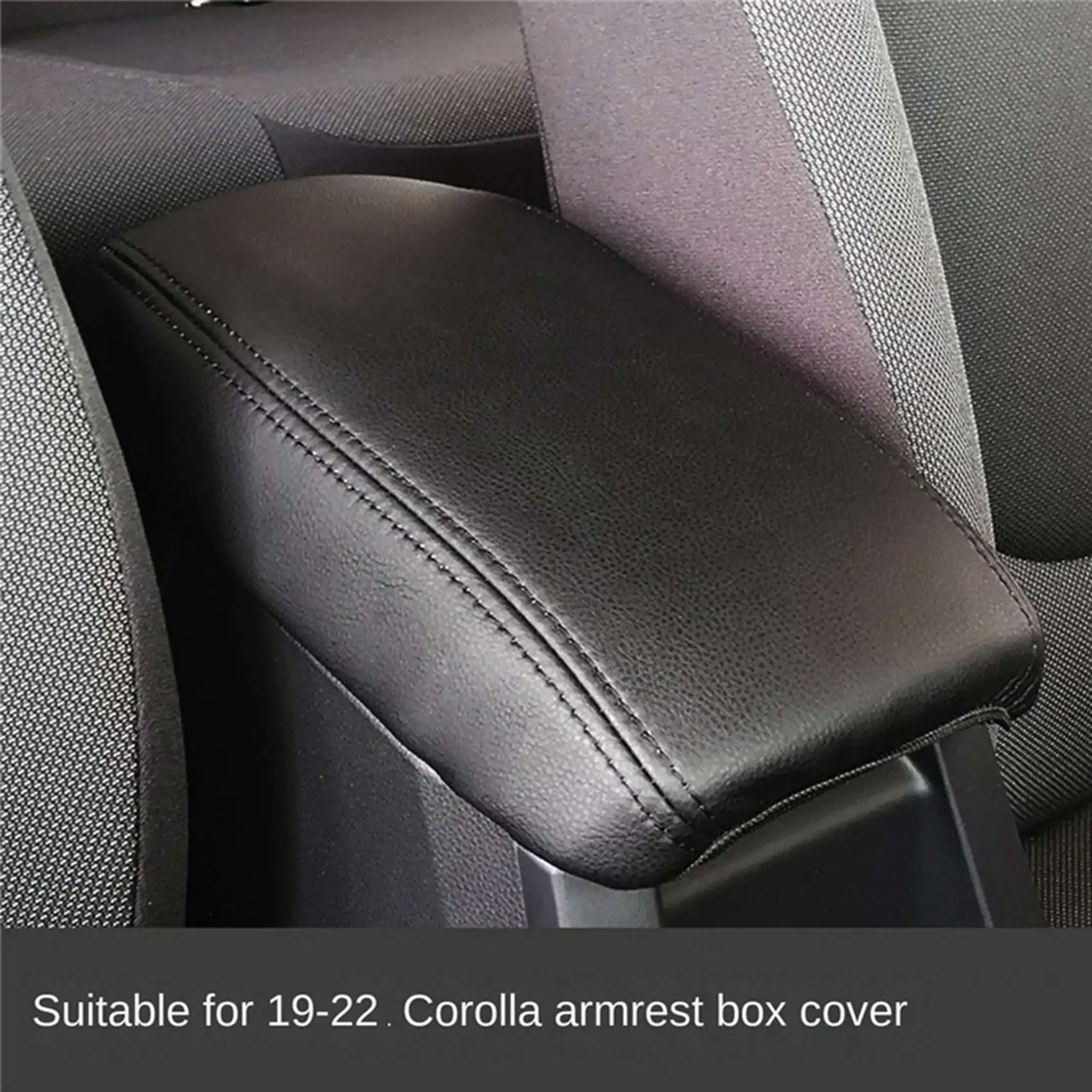 

Car Armrest Console Cover Cushion Support Box Top Mat Case for 2019-2022 E210 12Th Black Line