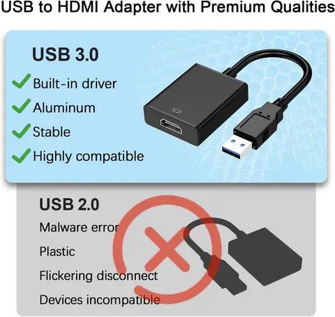USB 3.0 to HDMI Адаптер BGGQGG 1080P