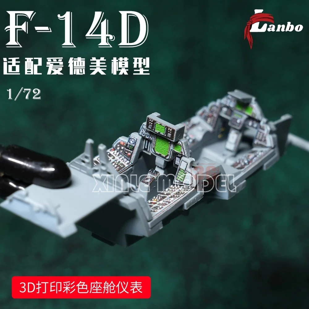 Фото Цветная 3D-модель приборной панели Lanbo 72115 для истребителя F-14D Tomcat, аксессуары для сборки моделей 1/72 №1