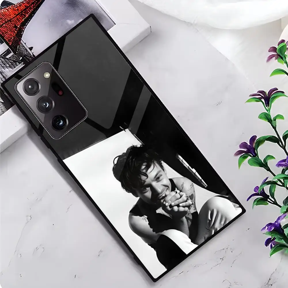 Singer H-Harry S-Styles MAISTO Чехол для телефона Стеклянный чехол Samsung Galaxy S20 S21 S22 S23 S24 Note20 Ultra
