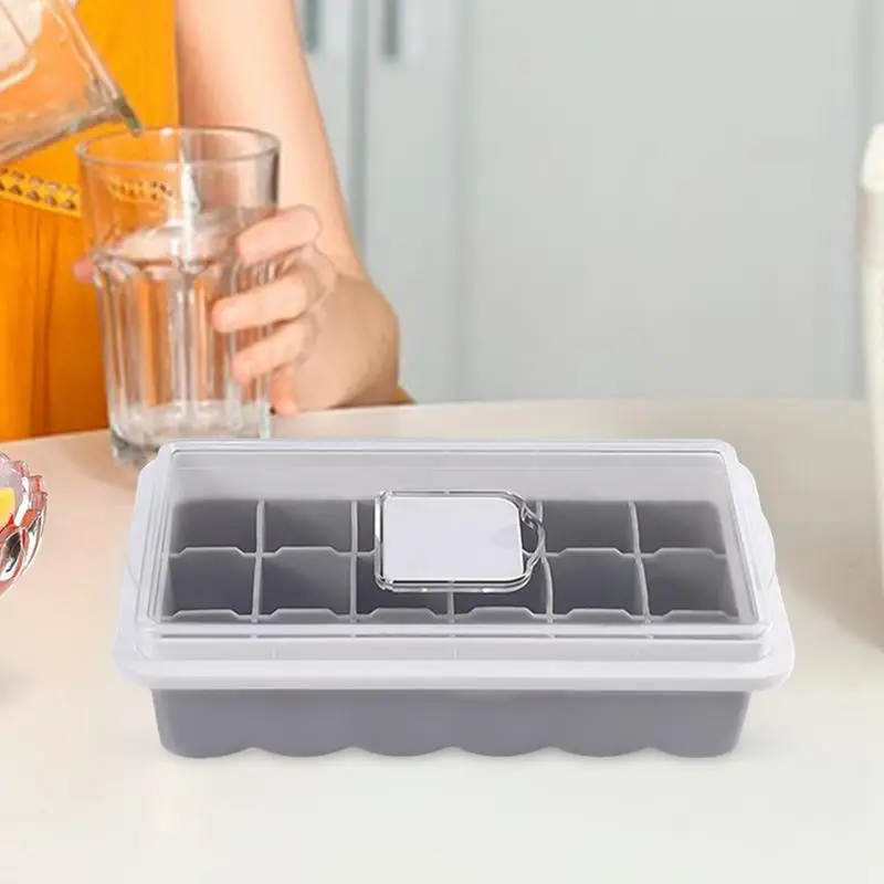 Форма для льда квадратная форма 18 ячеек с крышкой дома паба отеля бара тавина