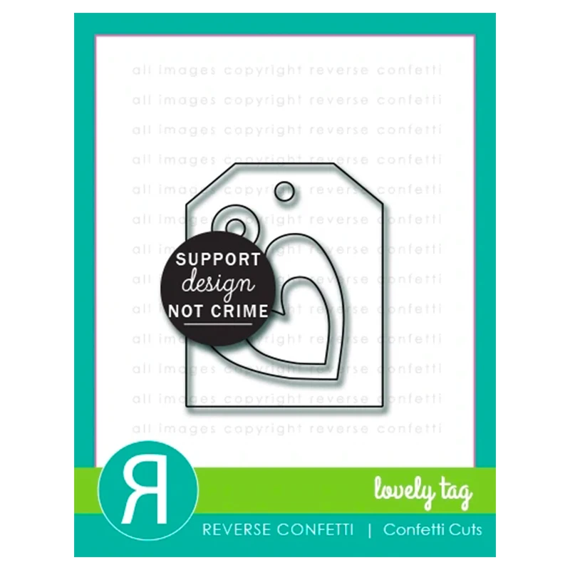 

Heart Label Tag Frame Metal Cutting Dies Craft for Scrapbooking Handmade Knife Mould Blade Punch Stencils Dies Cut Model Decor