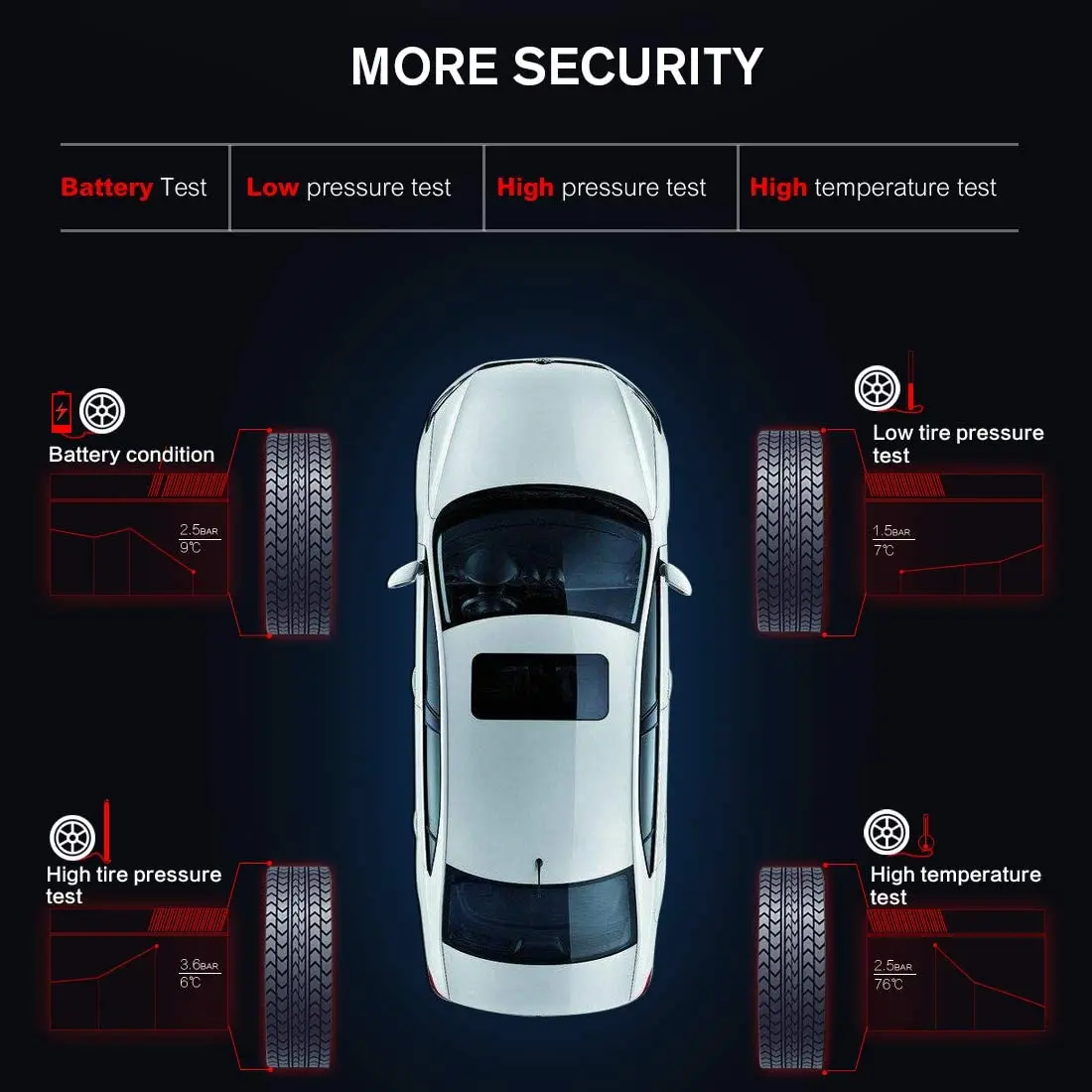 Autel MaxiTPMS TS508K датчик MX-Sensor Инструменты для ремонта шин TPMS Датчик Поддержка